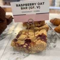 Vegan baked goods in the case   at Voyager Craft Coffee in Cupertino