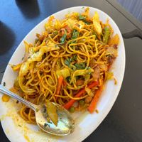 Vegetable Chow Mein at Bhojan Griha in San Diego