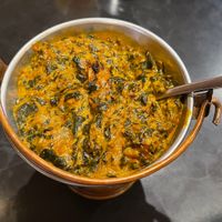 tofu saag (veganized)   at Bhojan Griha in San Diego