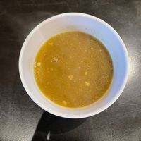lentil soup (free!)   at Bhojan Griha in San Diego