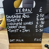 Nice menu  at MAK Therapies in Pontyclun