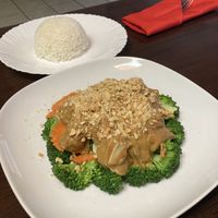 Vegan Rama Curry with Tofu  at Noon Thai Plus Vegan in Englewood