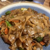 Pad see ew with mock duck #Veganuary at Noon Thai Plus Vegan in Englewood