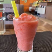Strawberry lime smoothie, $2.85  at Common Grounds Cafe in Siem Reap