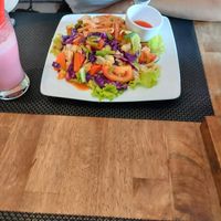 Fried noodles at Common Grounds Cafe in Siem Reap