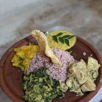 Rice and curry at Hey Mama in Mirissa