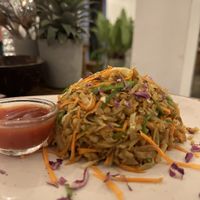 vegan kottu   at Hey Mama in Mirissa