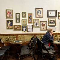 The place  at Ruszwurm Cukrászda in Budapest