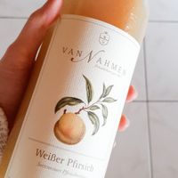 Pfirsichnektar at Obstkelterei van Nahmen in Hamminkeln
