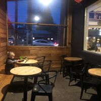 We love this vibe/spot! Comfortable and warm heater for chilly days/evenings.  at Canteen in Portland