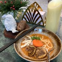 Tom yam ramen at Na Vayla Paplern-Vegan Restaurant in Bangkok