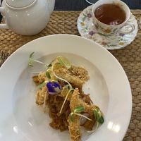 Pad Thai at breakfastt  at Na Vayla Paplern-Vegan Restaurant in Bangkok