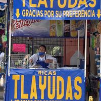 Tiny stand  at Ricas Tlayudas - Food Stand in Mexico City