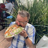 HUGE!  at Ricas Tlayudas - Food Stand in Mexico City