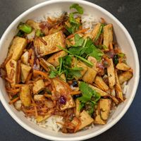 Bahn Fire Bowl with Tofu at YVR - Bánh Shop - Gate E84 in Richmond