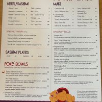 Menu  at Slurping Turtle in Columbus