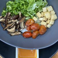 Veggie bowl made vegan  at Ama  in Hanalei