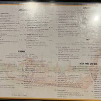 Menu  at Royal Thai Cuisine in Washington