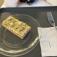 Pistachio pie  at orrrn in Jeju