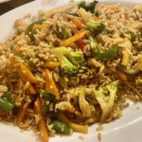 Fried rice with mixed veggies  at Mindo Obansi in Mindo