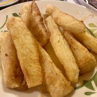 Fried yuca  at Mindo Obansi in Mindo