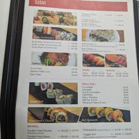 Sushi Menu at Grace Kitchen & Sunny Pizza - Votualevu in Nadi