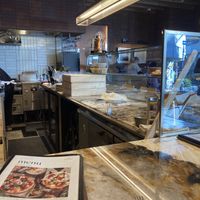 Pizza made in front of you   at pizza marumo in Tokyo