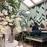 Seating area   at Jone's Salad in Bangkok