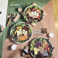 Vegan salad options   at Jone's Salad in Bangkok