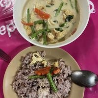 Green Curry, so good!  at Samosa Thai Restaurant in Koh Tao