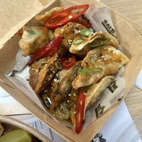 Wontons were great   at Salt N Fire in Inverness