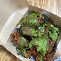 Vegetable fritters  at Salt N Fire in Inverness