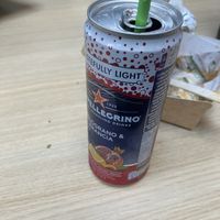 San Pellegrino (non-alcoholic) to wash all that food down.  at Salt N Fire in Inverness