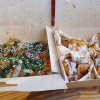 Pad Kra Pao and Harissa Cauliflower at Salt N Fire in Inverness