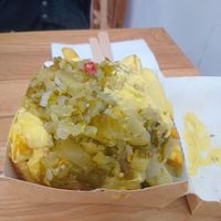 Loaded fries at Salt N Fire in Inverness