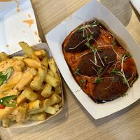 TNT fries and Kibbeh   at Salt N Fire in Inverness