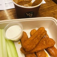 tangy buffalo sauce at Veggie Grill by Next Level in Portland