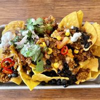 Southwestern nachos - so good! at Veggie Grill by Next Level in Portland
