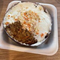 Carrot cake- A MUST. Super light and fluffy at Veggie Grill by Next Level in Portland