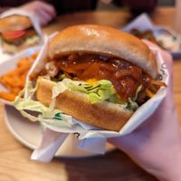 Smoke house burger  at Veggie Grill by Next Level in Portland