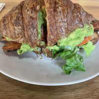 BLT croissant with avocado (fresh and flackly)  at Veggie Grill by Next Level in Portland