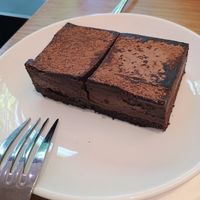 Belgian chocolate cake at Next Level Veggie Grill in Portland