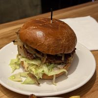 Blue cheese burger   at Next Level Veggie Grill in Portland