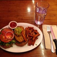 Santa Fe Chick’n with sweet potatoes at Next Level Veggie Grill in Portland