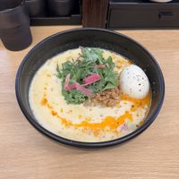 Tantan with optional boiled egg  at Tsukemen Zuppa - (つけ麺zuppa) in Tokyo