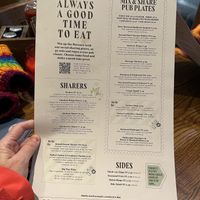 Menu December 2022  at The Auctioneers in Inverness