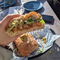 Sandwitch de vegetales con pan de cristal at Anima Beach Palma in Mallorca