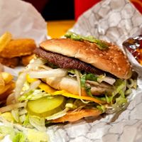 BigChuck Frowny Meal burger at Mr.Charlie's - San Francisco in San Francisco