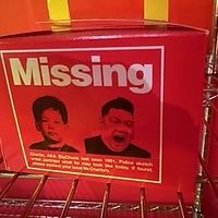 A part of the art instillation at the front window  at Mr.Charlie's - San Francisco in San Francisco