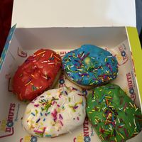 Boston cream donuts   at Mr Donuts in Tel Aviv